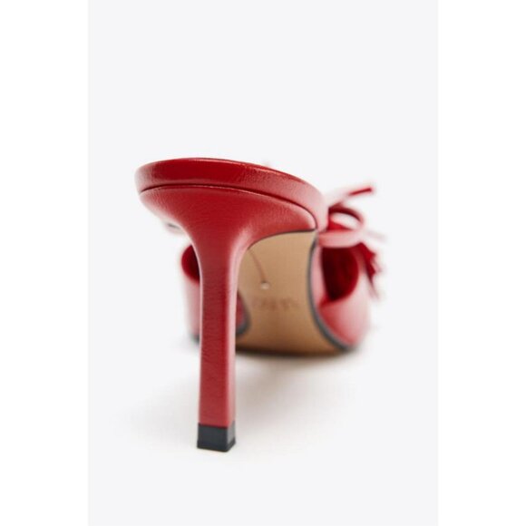 ZARA FRINGED HIGH-HEEL SANDALS - Picture 6 of 6